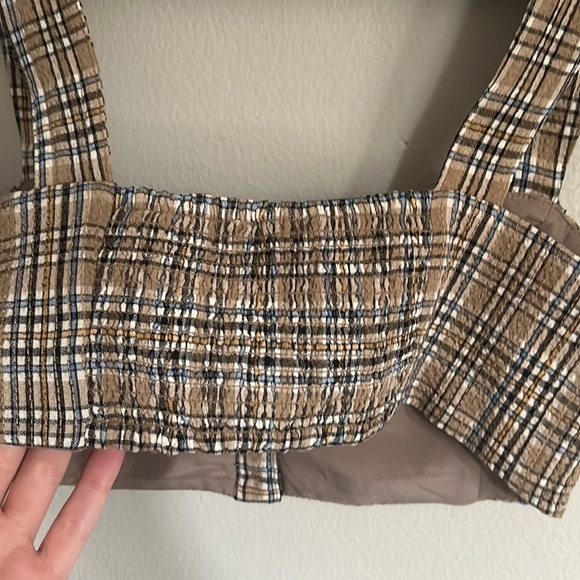 NWT Madewell Gingham Sweetheart Seersucker Bralette - Picture 4 of 4